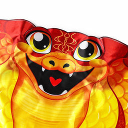 Карнавальный набор «Прикольная Змея», накидка, маска, красный