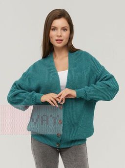 Жакет женский 222-1680. 18-5610 аквамарин