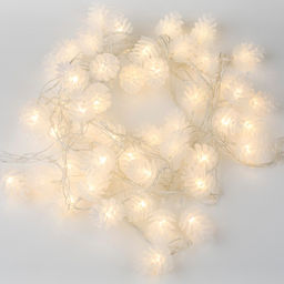 ULD-S0500-050/DTA WARM WHITE IP20 PINE CONES Гирлянда светодиодная Шишки, 5м. 50 светодиодов. Теплый белый свет. Провод прозрачный. ТМ Uniel - Volpe фото 2