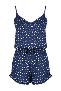 Trendyolmilla Beyaz Puantiyeli F?rf?r Detayl? Ip Ask?l? Viskon Sortlu Dokuma Pijama Tak?m? THMSS21PT0742 фото 20