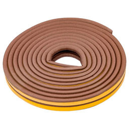 Уплотнитель резин.самокл.Р-проф. коричневый 9х5.5ммх12м