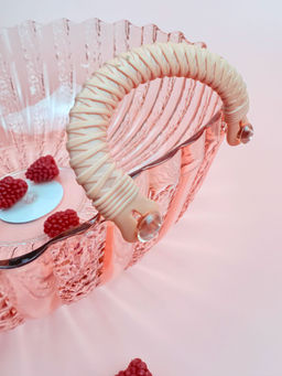 Ваза для фруктов с ручками 27см (пластик) цвет микс OLS-033А-49