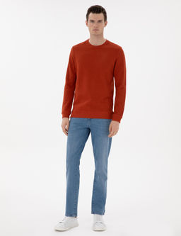Kahverengi Regular Fit Sweatshirt - Pierre cardin фото 4