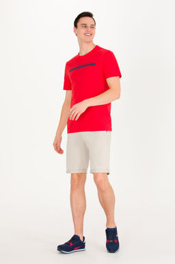 U. S. Polo Assn Мужская красная футболка с круглым вырезом - U.s. polo assn фото 4