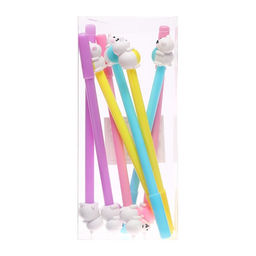 Цена за 12 шт. Ручка - прикол гелевая Calligrata Котенок с клубком, МИКС фото 6