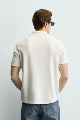 POLO ESTRUCTURA WAFFLE / Crudo - Zara фото 3