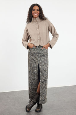 Vizon Genis Kal?p Crop Yumusak Dokulu Genis Kal?p Triko H?rka TWOAW25HI00176 - Trendyolmilla фото 2