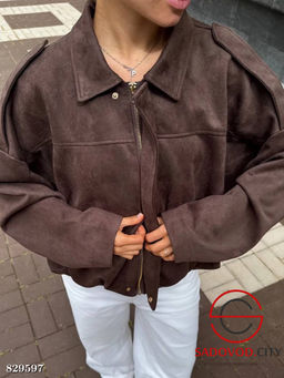 Замшевая куртка женская