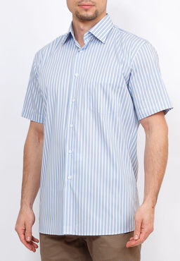 Сорочка мужская короткий рукав GREG Gb221/307/100/Z STRETCH  фото 8