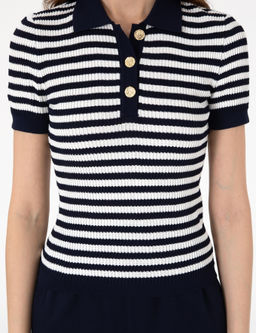 Lacivert Slim Fit Triko Ti__rt - Pierre cardin фото 6