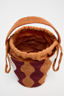 COLOUR BLOCK CYLINDRICAL MINI BUCKET BAG - Zara фото 5