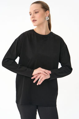 Лонгслив Эшли (чёрный) - Эльза фото 3