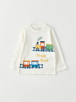 Bisiklet Yaka Uzun Kollu Pamuklu Erkek Bebek Ti??rt 2li - Waikiki фото 2