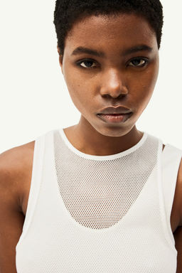 Camiseta sin mangas en malla - H&m фото 3