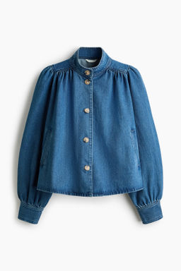 Chaqueta de sarga con mangas abullonadas - H&m фото 3