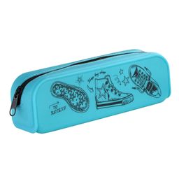 Пенал школьный Феникс+, арт.62635/ 25 КЕДОСХЕМА 20х6х4.5 см, силикон, молния, шелкография, ПЭТ-пакет