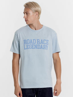 Футболка мужская голубая с пеатью голубое облако +печать 111785 - Mark formelle фото 2