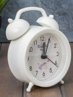 Часы-будильник Milota, white (12,5х9 см)