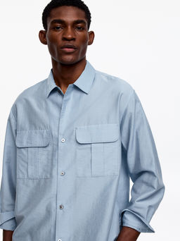 Camisa oversize en mezcla de lyocell - H&m фото 10