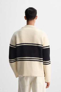 STRIPED KNIT LIMITED EDITION POLO SHIRT - Zara фото 3