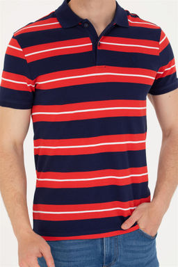 U. S. Polo Assn Мужская темно-синяя футболка с воротником-поло - U.s. polo assn фото 13