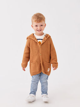 Kap??onlu Uzun Kollu Erkek Bebek Triko H?rka - Waikiki фото 2