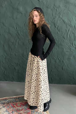 Юбка женская NATURE087/02/Бежевый, коричневый - M&G all natural фото 6