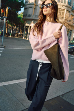 WIDE-LEG TROUSERS WITH DOUBLE WAIST - Zara фото 19