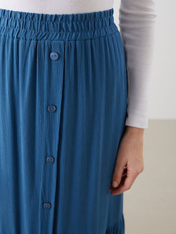 Beli Lastikli Dokulu Kad?n Etek