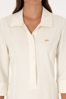 Kad_n BEYAZ Dokuma Elbise Sepette S_rpriz _ndirim - U.s. polo assn фото 5