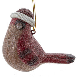 Украшение новогоднее "Птичка", L9 W5 H7,5 см, 2в.