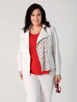 25212 Жакет белый - Dizzyway фото 4