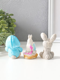 Набор фигурок пасхальных 3 шт. Милые кролики, 6?5 см