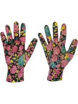 Перчатки садовые с покрытием серые  Zema Цена за 3 пары.