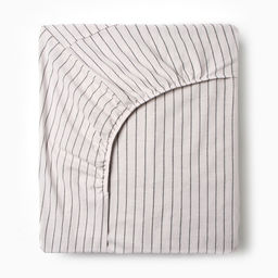 Простыня Этель White stripes 160*200*25 см, жатый хлопок, 140 гр/м2, 100% хлопок