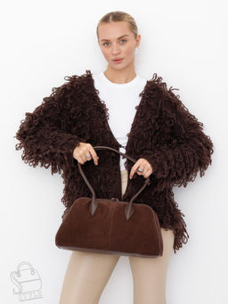 Сумка женская кожаная 990180NN d.coffee Natale Navetta в Новосибирске