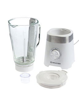 Блендер BRAYER 12006BR, стационарный, 800 Вт, 1.75 л, 5 скоростей, белый