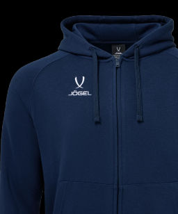 Худи JOGEL ESSENTIAL Club reglan Cotton Zip Hoodie Z4, темно-синий  фото 4