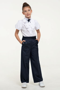 Синие брюки для девочки Mooriposh, модель 0425