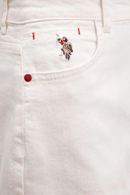 Женская белая джинсовая юбка Неожиданная скидка в корзине - U.s. polo assn фото 4