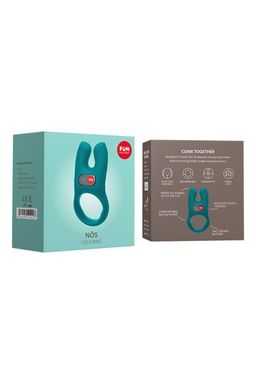 Кольцо эрекционное Fun Factory NOS с вибрацией, силикон, зелёное, 8 см  фото 5