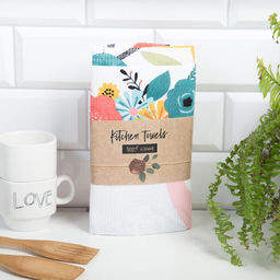 Набор полотенец кухонный Доляна Светлая Пасха 35х60см-2 шт,100% хлопок, вафля 160 г/м2  фото 9