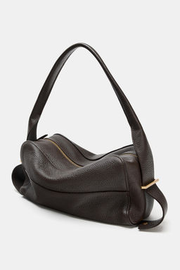 LEATHER SHOULDER BAG - Zara фото 5
