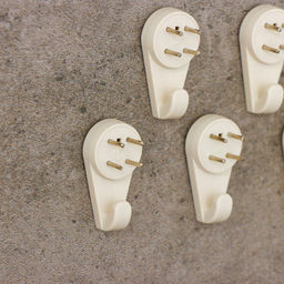 Крючок для картин средний, 5 шт., белый