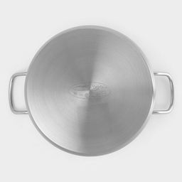 Кастрюля Катунь «Общепит», 9 л, d=24 см, с крышкой, капсульное дно, индукция, нержавеющая сталь, хромированный