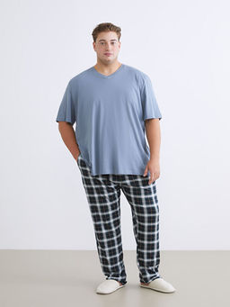 B?y?k Beden Standart Kal?p Ekose Erkek Pijama Alt