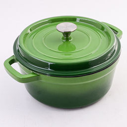 Кастрюля чугун 3,6 л Mayer&Boch покрытие эмаль зелёная MB (х2) 40631