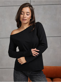 Лонгслив Плечо Черный - София фото 15