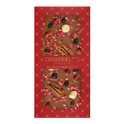 Шоколад молочный SUGAR FREE пекан, фундук, малина 80 гр