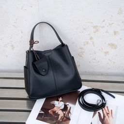 Женская сумка, кожа, MIRONPAN 26006 Черный